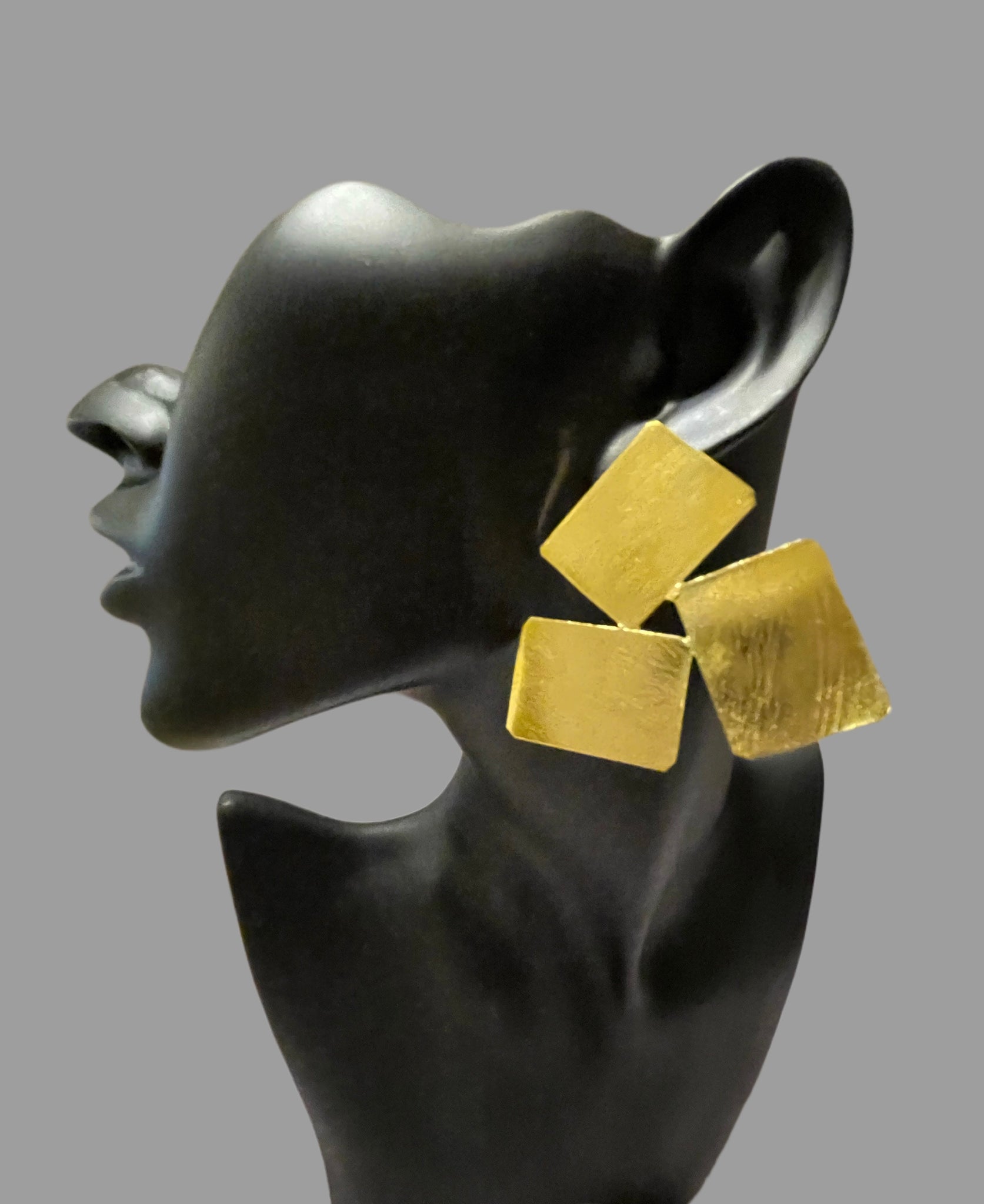 Tri Square Earrings